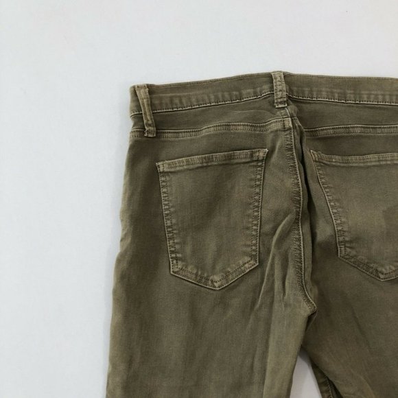 34N 118W Pants Women's 27 Olive Green Skinny Utility SOHO Zip Stiletto Size 27 - Picture 9 of 11